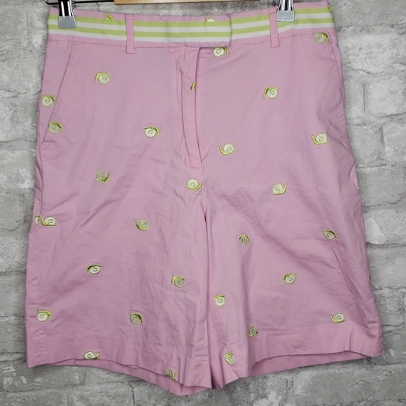 Lilly Pulitzer Embroidered Snail Shorts - Picture 1 of 4